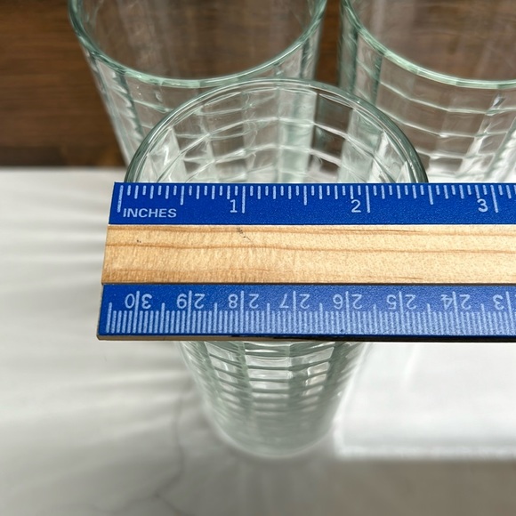 Pasabache Optic Block Vintage Retro Highball Or Juice Glasses 8oz Capacity - Picture 5 of 6